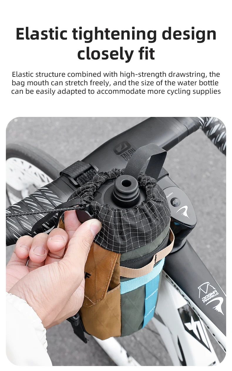 Regenfeste Retro-Fahrrad-Lenkertasche, wetterbeständige Fahrradtasche für Rennrad-Mountainbikes, Aufbewahrungstasche für Outdoor-Fahrradflaschen – Detail 5