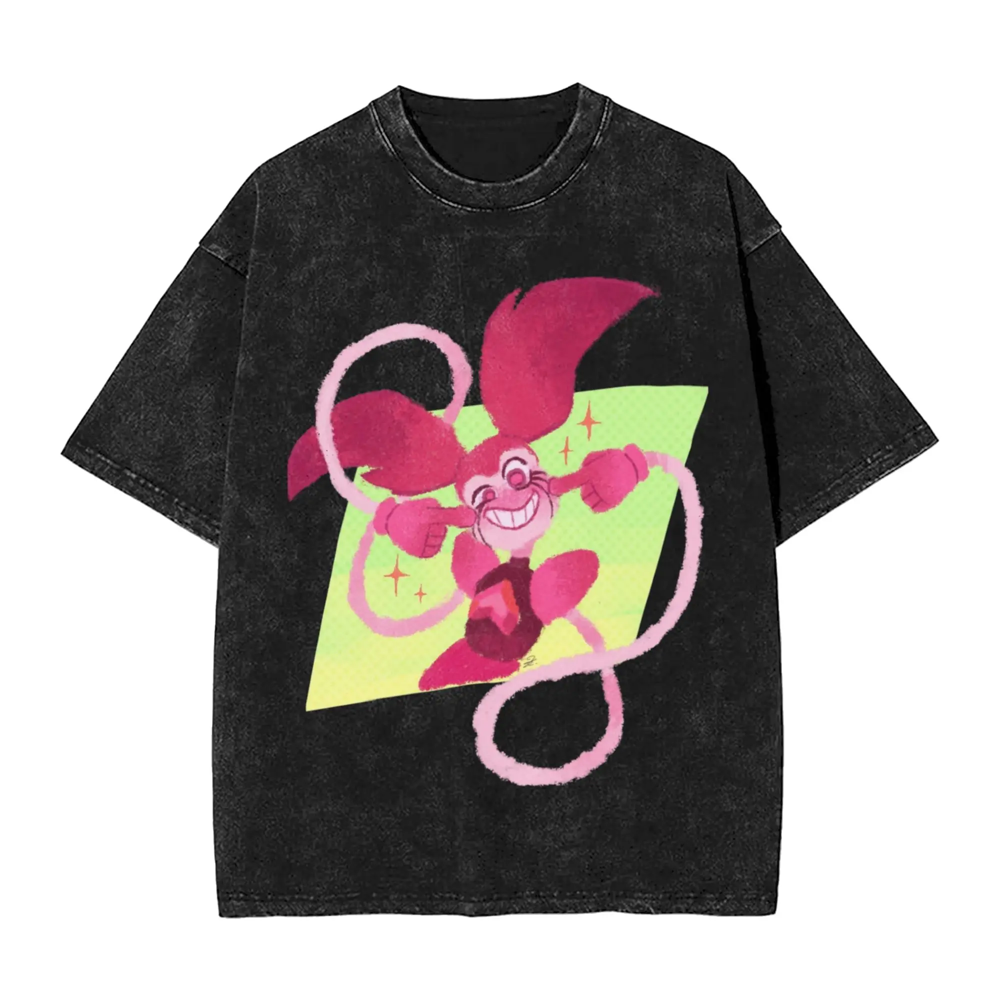 Washed T Shirts Spinel Stevens Universes Hip Hop Vintage T-Shirt Street  Streetwear Short Sleeve Summer Tops Tee Shirt Men Women