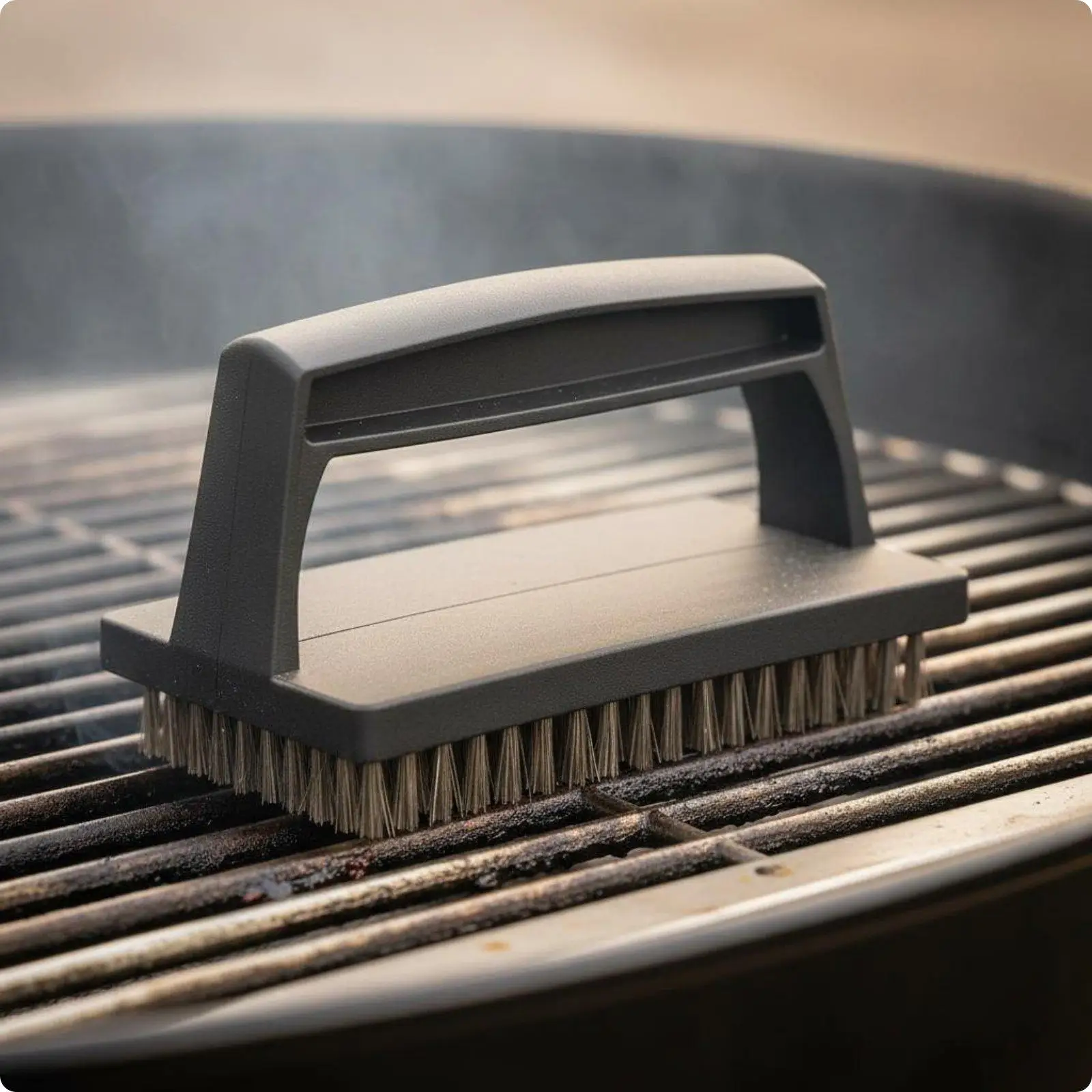 Steel Wire Brush PP Handle Barbecue Cleaning Tool Grill Utensils Essential for Camping Picnics and Backyard Cookouts