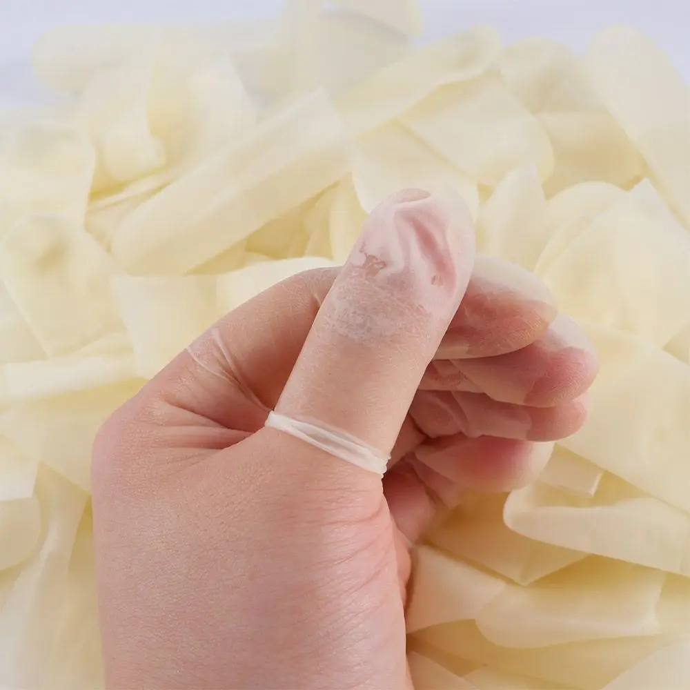 Counting Latex Ultra-thin Protective Finger Cots Disposable Fingertip Protection Work Finger Cots