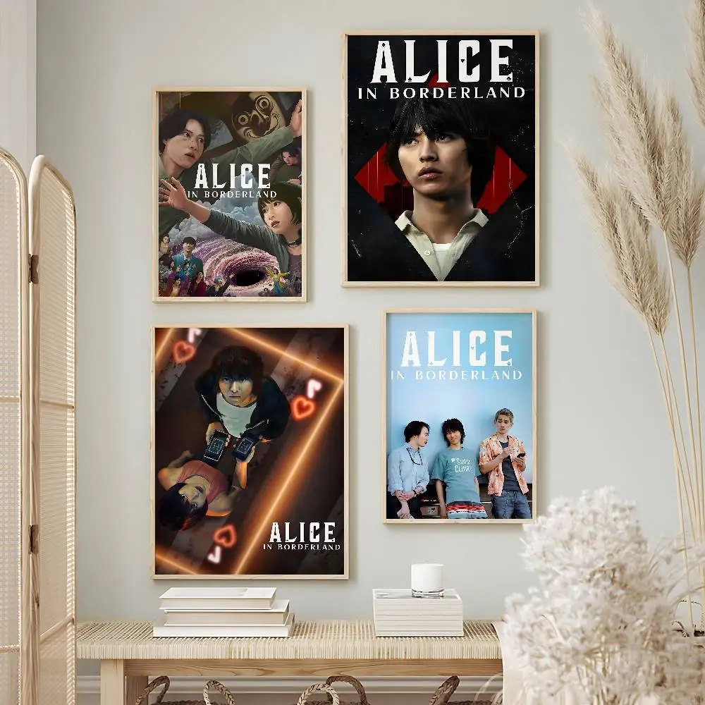Trending TV Series Alice in Borderland Premium Self-Adhesive No Residue Wall Sticker for Home Office Bar Decor