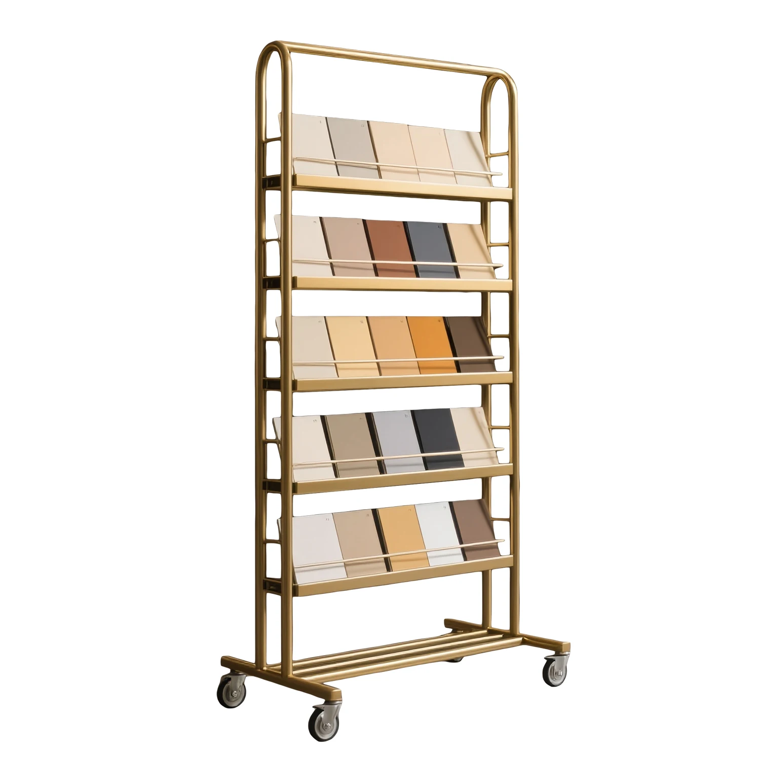 Swatch cart rack Cabinet door panel sample display rack Tile display rack Ecological board Stone floor tile sample shelf