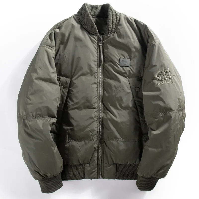 اليابانية خمر موضة جديدة للرجال بلون بسيط الأساسية عادية عصرية فضفاضة سستة س الرقبة مبطن معاطف الذكور الملابس سترات #5