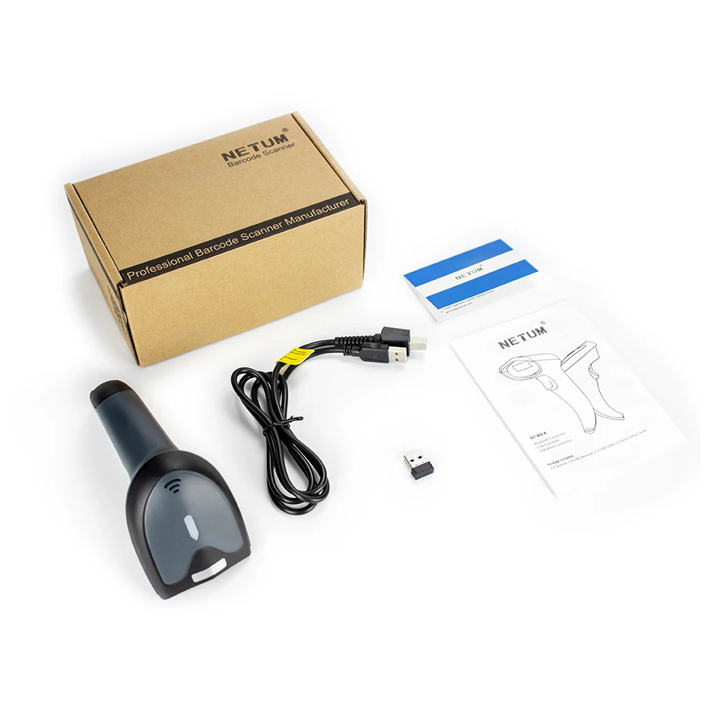NETUM Wifi Version: W8-wifi Handheld 2D Wireless Barcode Scanner 1D Scanning Blue Tooth Reader USB Wired QR Code Scanner