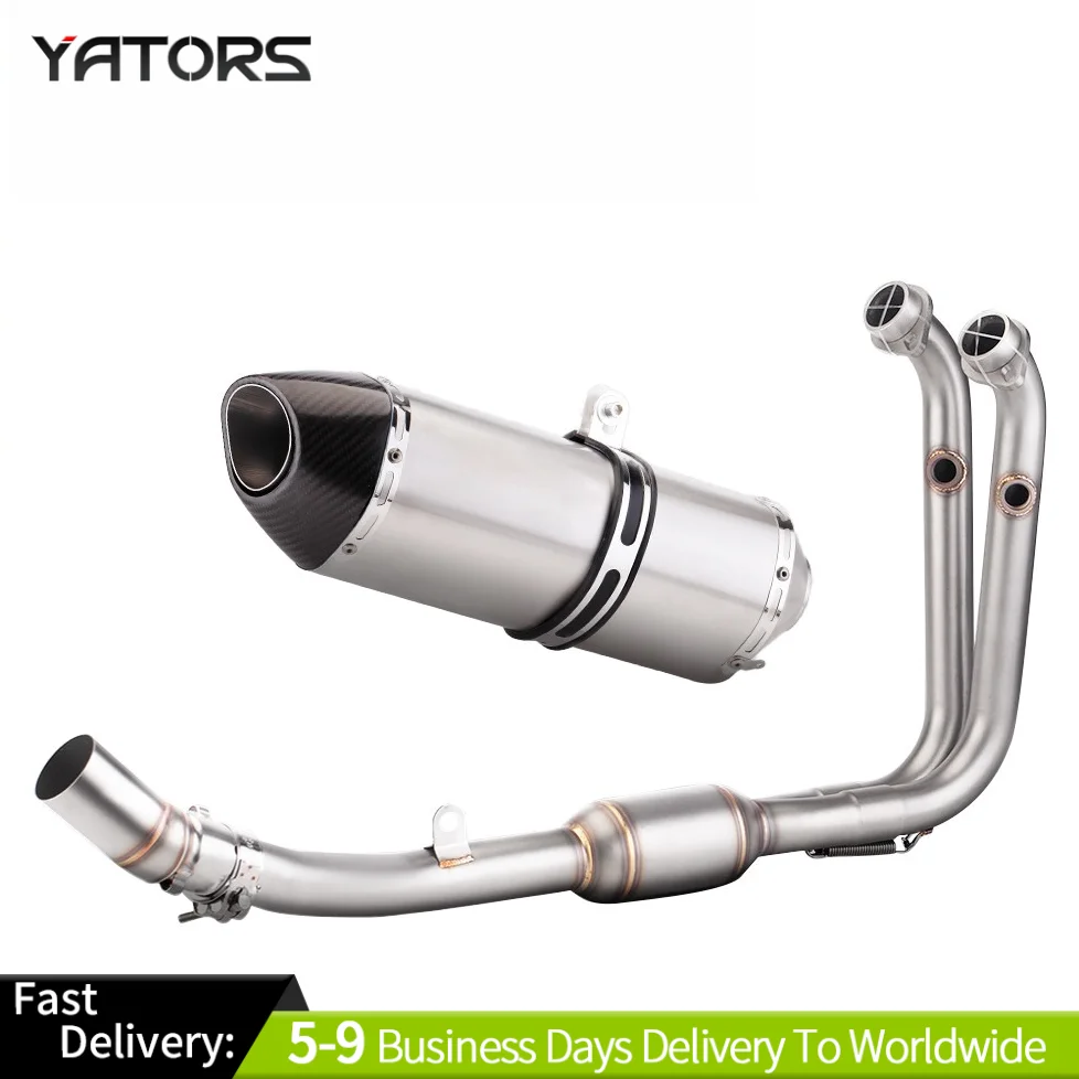 

For CFMOTO 450SR NK450 2022-2024 Exhaust System Front Header Pipe Slip On Exhausts Pipes
