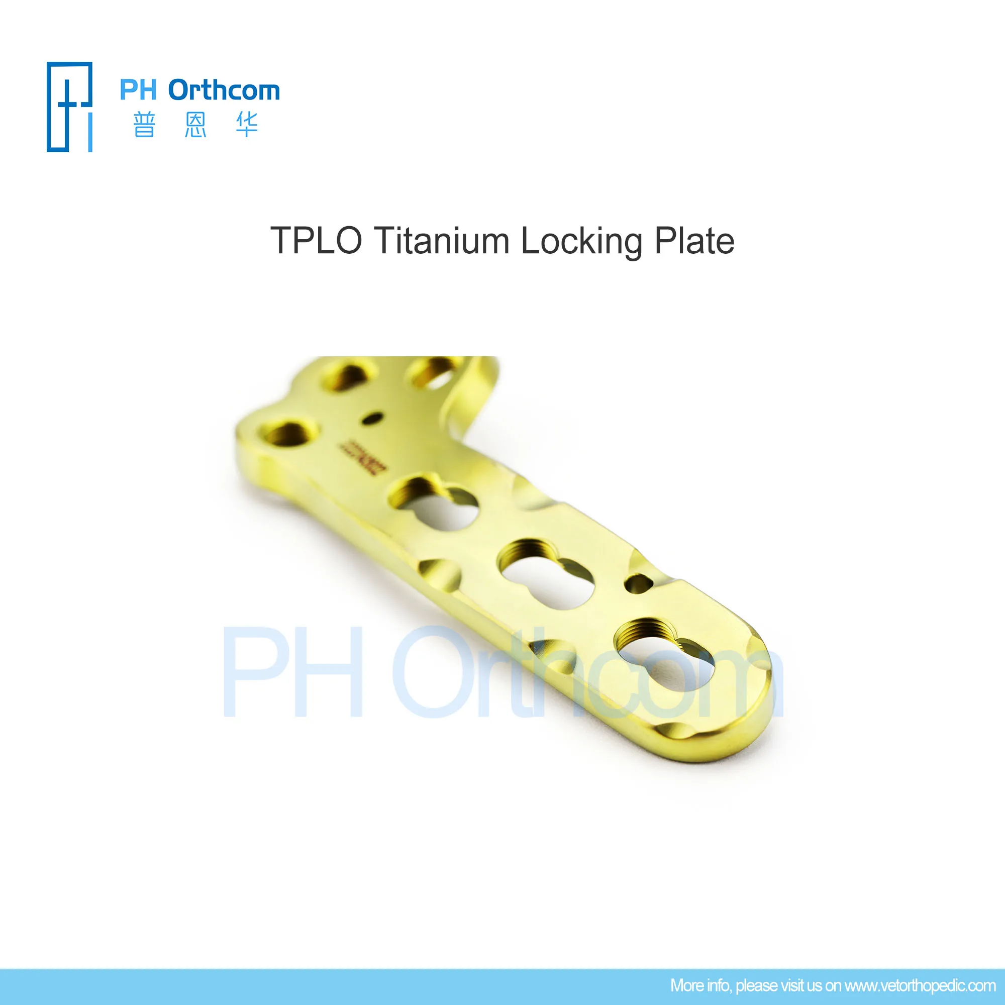 TPLO Locking Implant Plate Orthopedic Titanium Alloy Veterinary Pets Surgical Instruments Medical Suppliies and Equipment