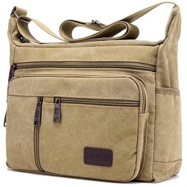 Męskie płócienne torby na ramię, codzienne torby typu tote, męskie torby crossbody, luksusowe torby listonoszki, modne, wysokiej jakości torby do noszenia w ręku.