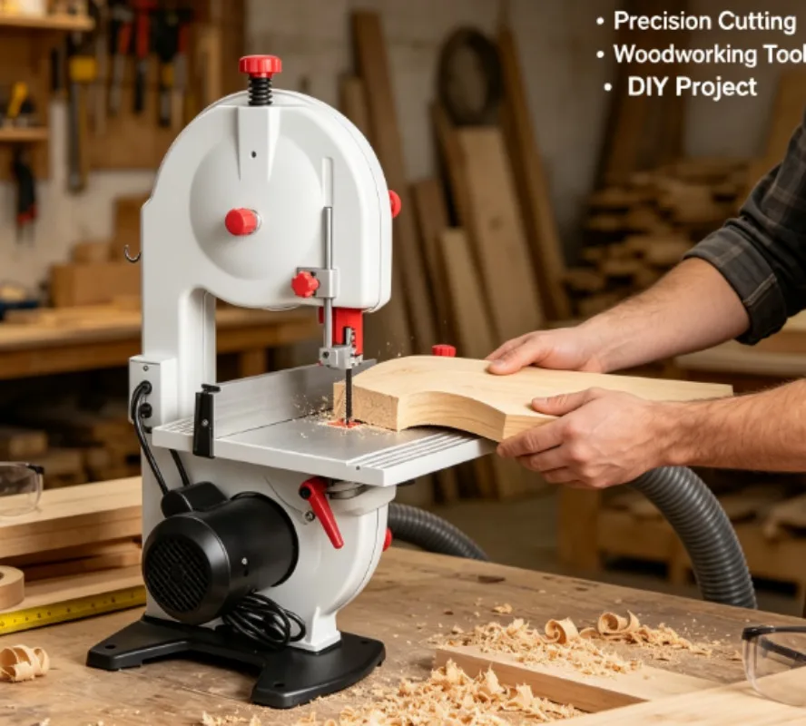 Small Vertical Band‑saw Cutter 8 Inch, Pure Copper Motor, Household Woodworking & Metal Cutting Machine