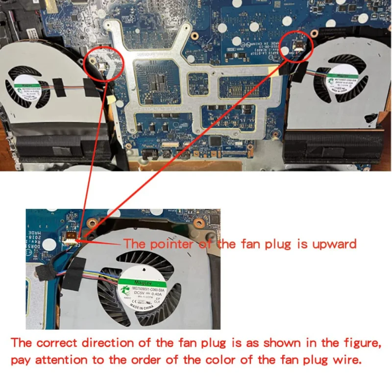 Cpu Cooling Fan for Dell Alienware 17 R4 17 R5 Series MG75090V1-C060-S9A