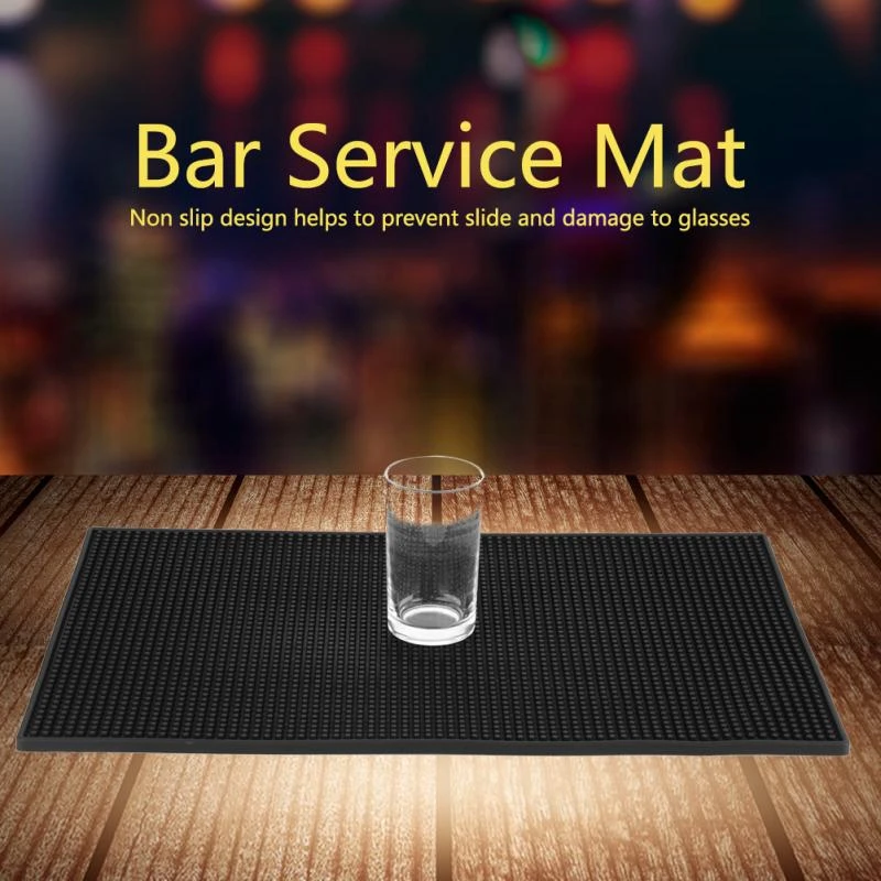 Rubber Service Bar Mat Heavy Duty Home Bar And Rubber Drip Mats Cocktail Bartender Tea Cup Mug Set Waterproof Kitchen Placema image 6