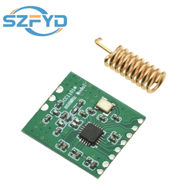 Moduł nadawczo-odbiorczy bezprzewodowy CC1101 - 433 MHz/868 MHz, 10 mW, zasięg 300-1000 m - z anteną SMA