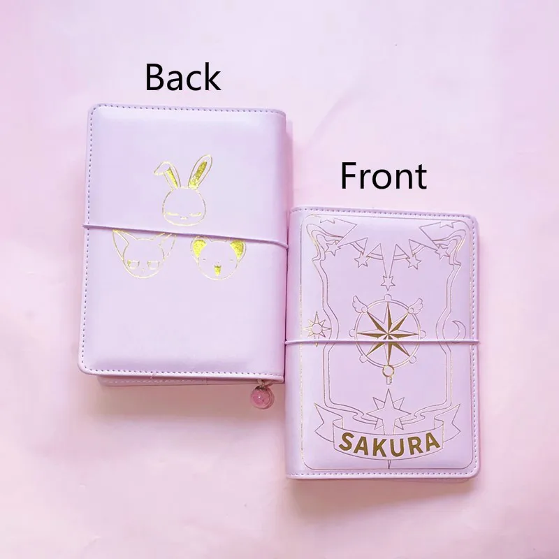 Japanese Sakura Loose-leaf Diary Notebook Kawaii Travel Journal Handbook Spiral A6 Daily Planner Organizer Bullet Pink Journal