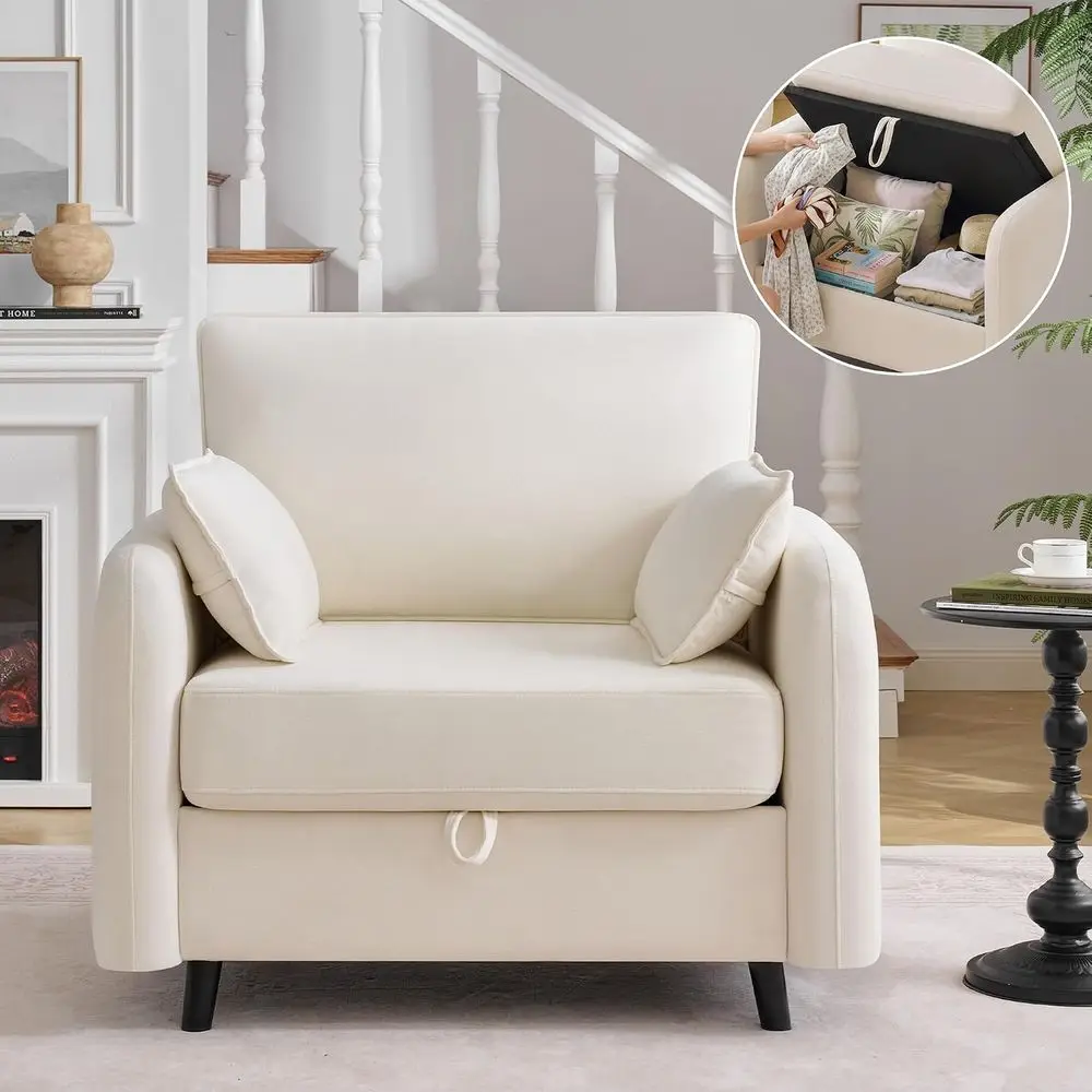 41Oversized Accent Chair with Stora, Single Soa or Living Room ei| ern Accent Chairs with Stora, Deep at Armchair Upholstered Co