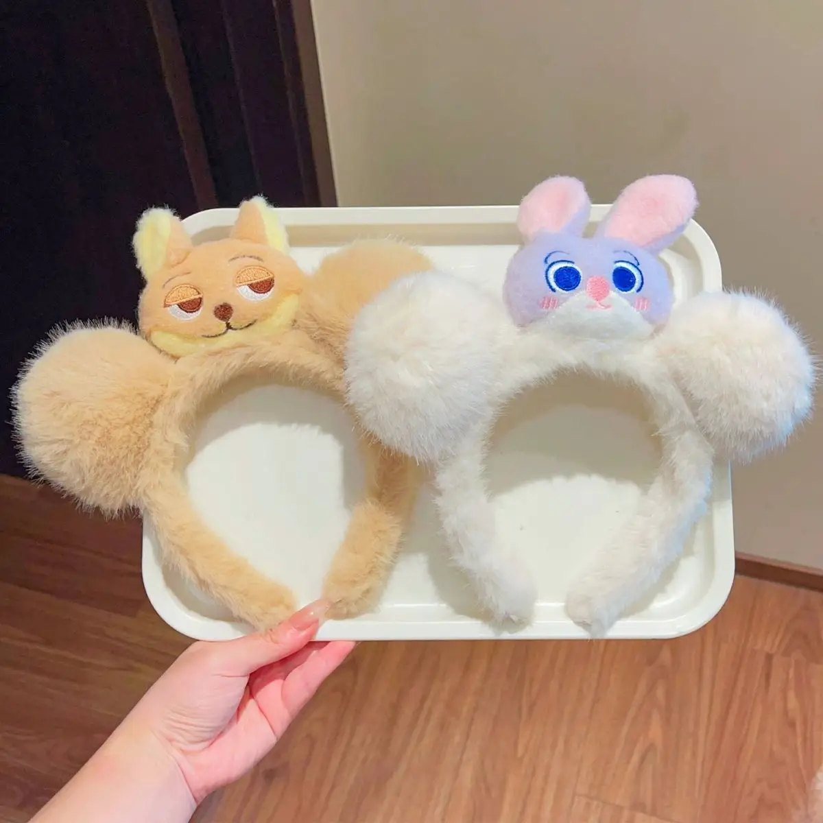 

Милая повязка на голову «Зверополис», мультяшная игрушка Ника Джуди из «для прогулок, фотографии, в качестве аксессуара для волос или украшения головы.