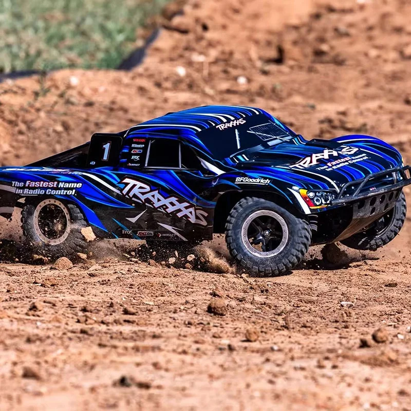 TRAXXA 1/10 4WD Slash 68386-4 Радиоуправляемый автомобиль, быстросъемное высокое шасси, дистанционное управление, электрический короткий грузовик, модель внедорожника, игрушка