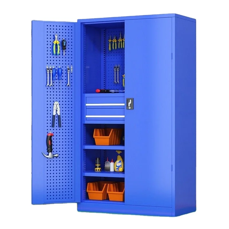 أداة ثقيلة من الفولاذ المقاوم للصدأ قائمة بذاتها صندوق أدوات معدني قابل للصدر/خزانة حديقة ورشة عمل مستودع محمول #2