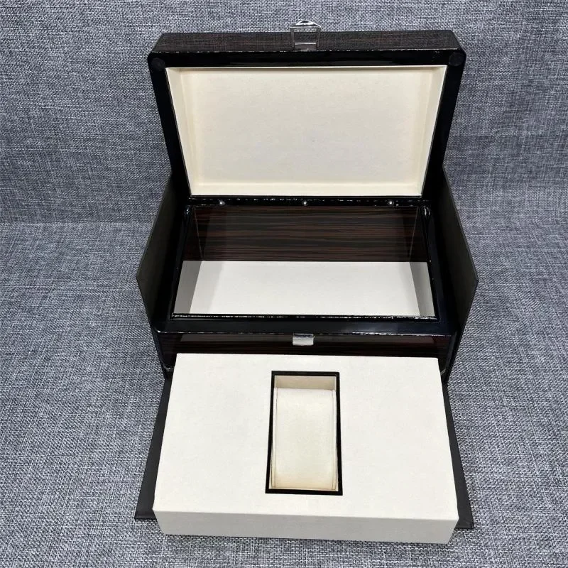 Watch Boxes Factory Supplier Brown With Original PP Wooden Box Papers Card Can Customization Watche