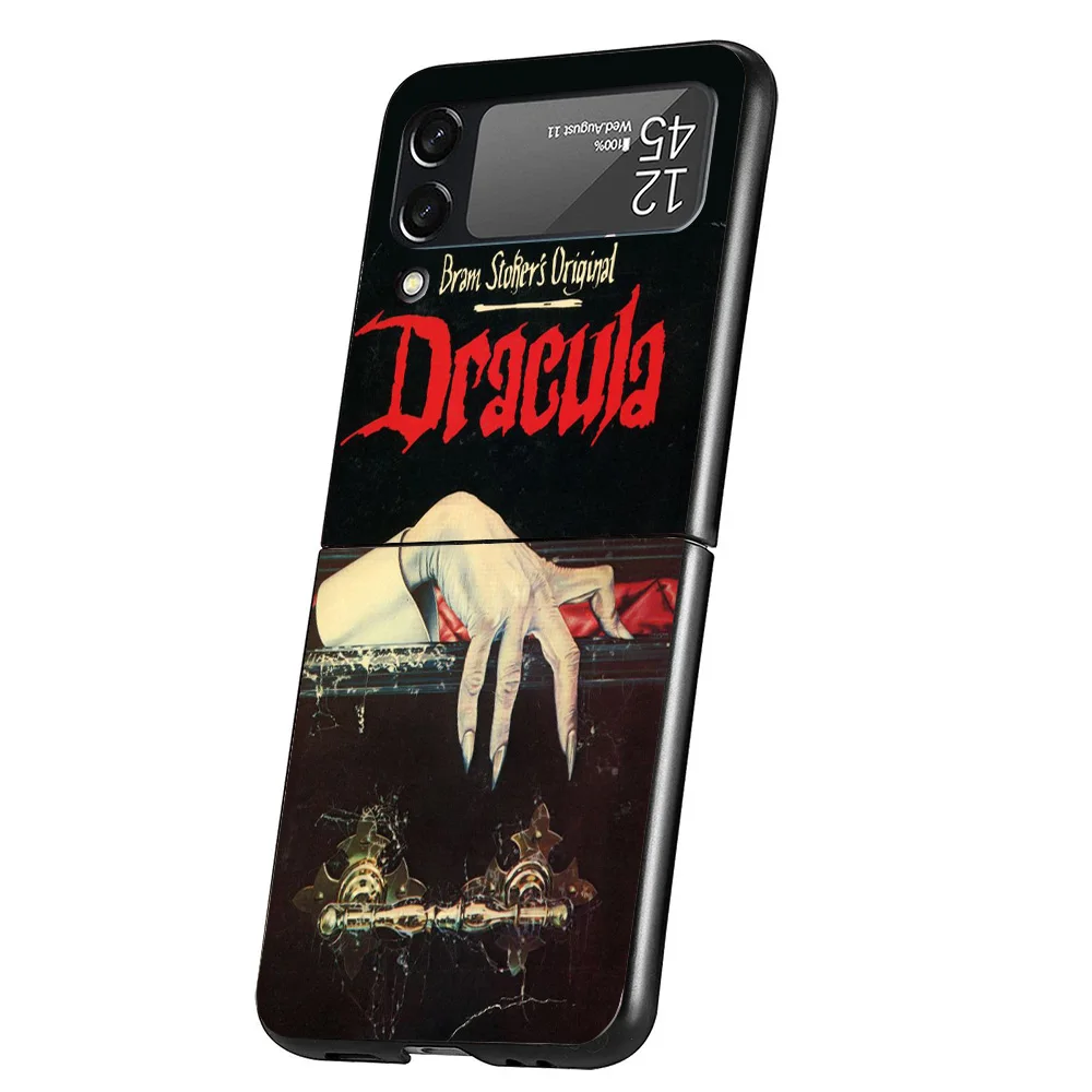 Gothic Vampire Scarlet Art Cover Phone Case For Samsung Galaxy Z Flip 7 6 5 4 3 5G Flip7 Flip6 Flip5 Flip4 Flip3 Black Fundas Sh