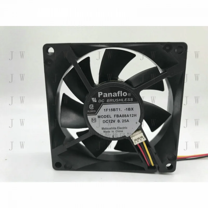 W for Panaflo FBA08A12H 12V 0.25A 8CM 8025 3-wire cooling fan