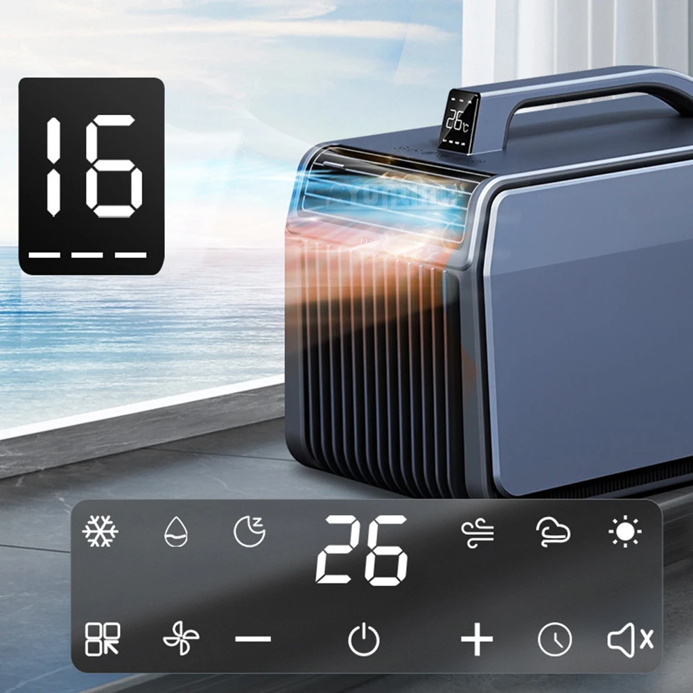 Camping Tent Air Conditioner AC/DC Powered Climate Warm and Cold Control Heater Cooler Mobile Aire Acondicionado Auto