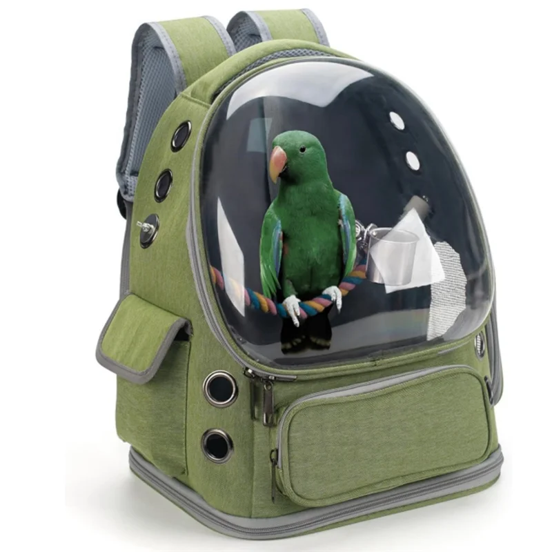 

【CLEARANCE】Transparent Cover Backpack Pet Bag Portable Space Capsule Large Capacity Cat Bag Parrot Pet Utensils