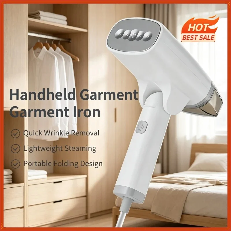 Christmas Stocking Stuffers Gift For Her Handheld Garment Steamer 1300W Portable Steam Iron Powerful Wrinkle Remover All Fabrics