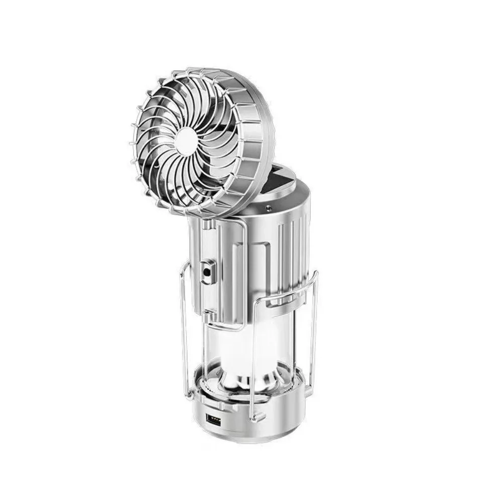 فانوس التخييم بالطاقة الشمسية المحمول USB شحن LED مروحة فانوس 5 واط لمط مروحة كهربائية محمولة المشي لمسافات طويلة #1