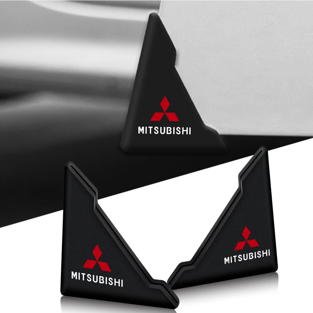 2 шт., силиконовые накладки на углы автомобильных дверей Mitsubishi Asx Lancer L200 Pajero Attrage Xpander Mirage Eclipse