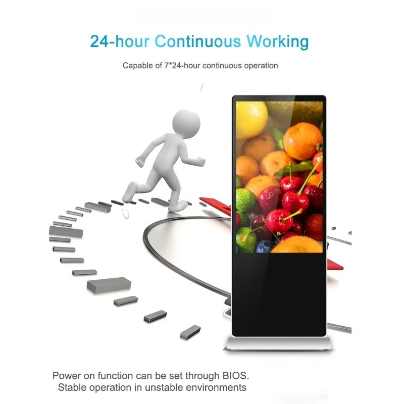Digital Led Poster P1.8 P2 P2.5 P3 Indoor Hd Electronic Advertising Led Screen Wifi Control Floor Standing Led Display