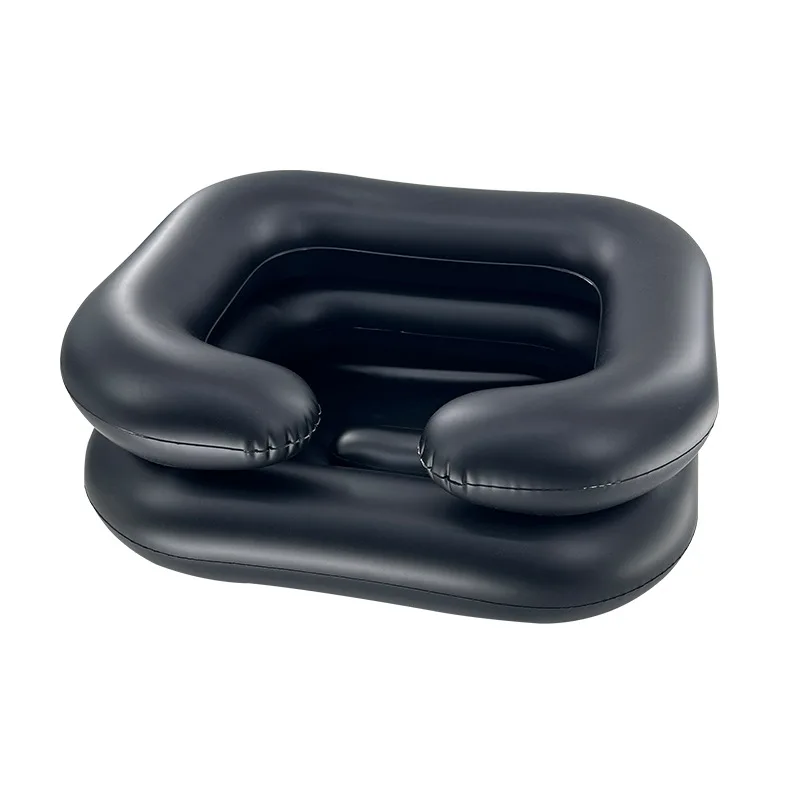 Inflatable Shampoo Basin Double Portable with Built-in Pillow Emergency Care Bed Disabled Pregnant Women for The Elderly