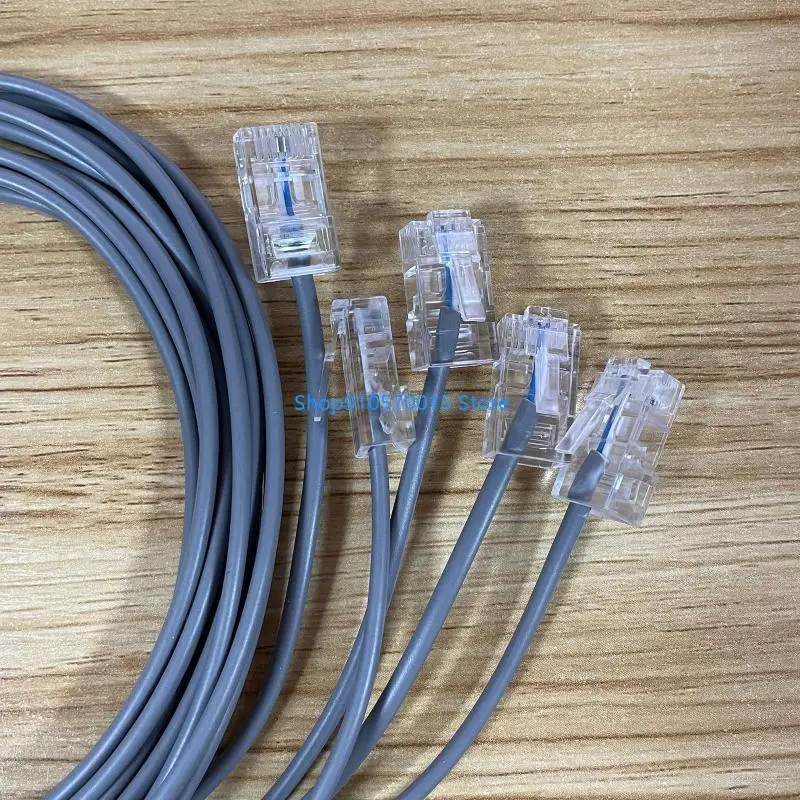 B95C Hot 1m Clip 110 Prueba para cabeza RJ11 RJ45 Módulo voz Cable prueba Cable para panel parche