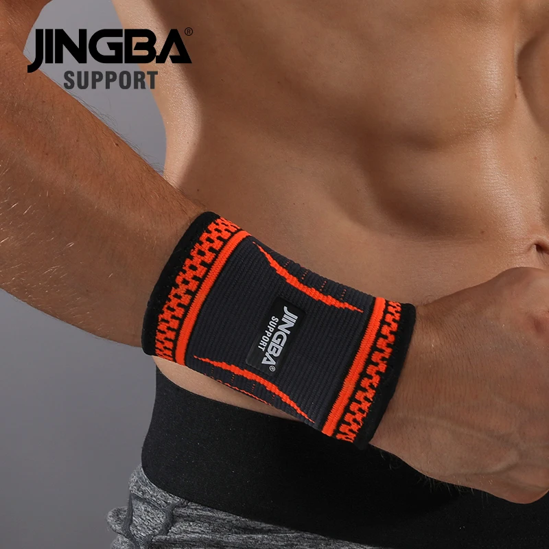 JINGBA SUPPORT 1PCS Nylon Wristband Support Fitness Bandage Wrist Support Protective gear wrist band men Tennis Badminton Brace