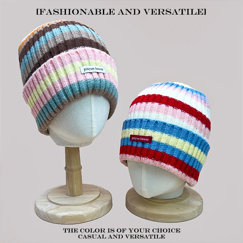 دافئ عادية موضة الكورية بيني السفر تنوعا المتخصصة جديد الرجال النساء الملونة المشارب التصحيح التطريز خطابات قبعات منسوجة #3