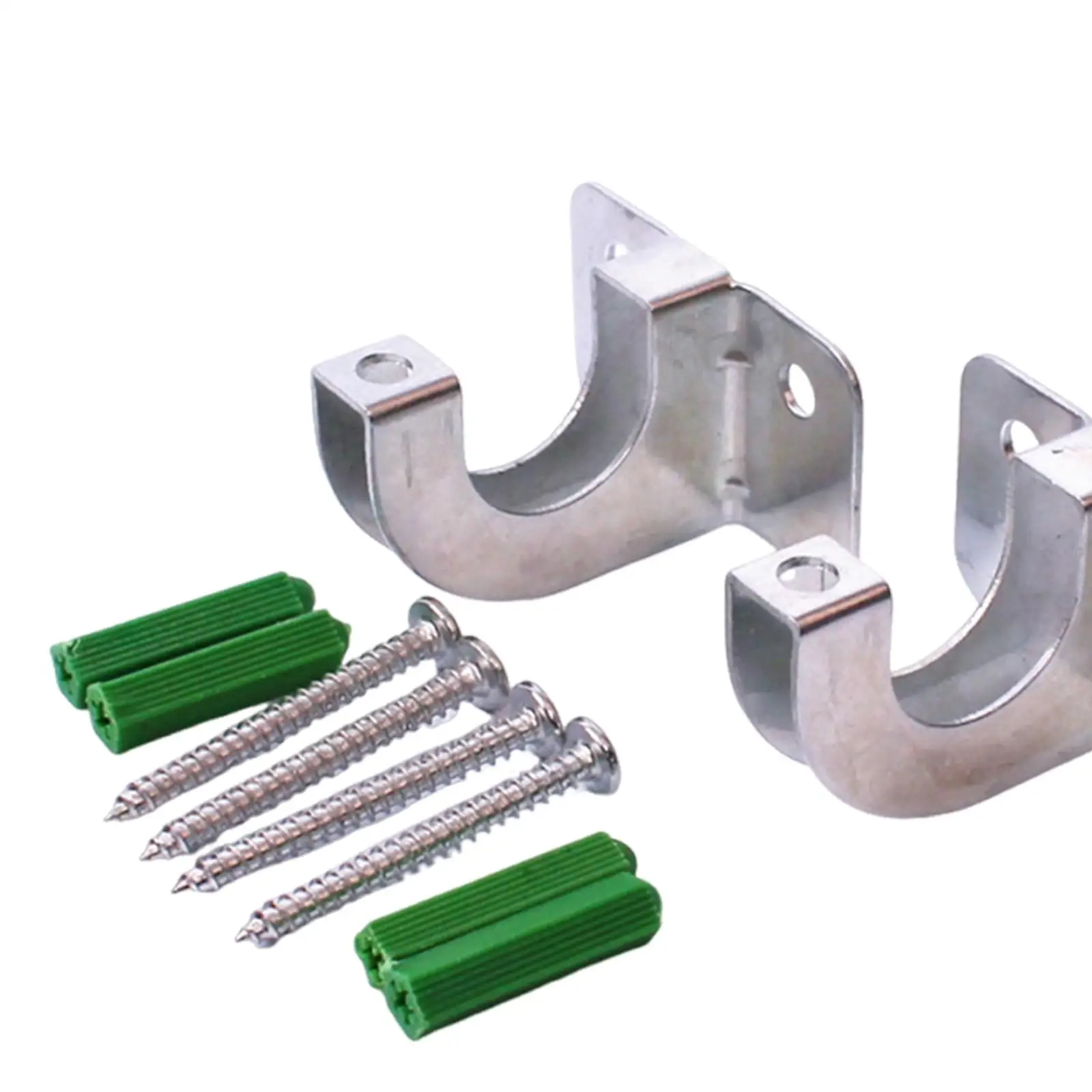 2 قطعة بكرة خرطوم الحديقة شماعات جدران مع مسامير حامل خرطوم المياه اللفاف السنانير للحبال خارج تمديد يدوات الفناء الخلفي المرآب #5