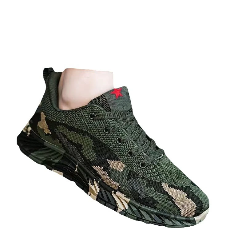 2024 Camouflage Sneakers Mens Fashion Non-slip Mesh Surface Breathable Sports Shoes Women\'s Outdoor Lightweight Walking Shoes