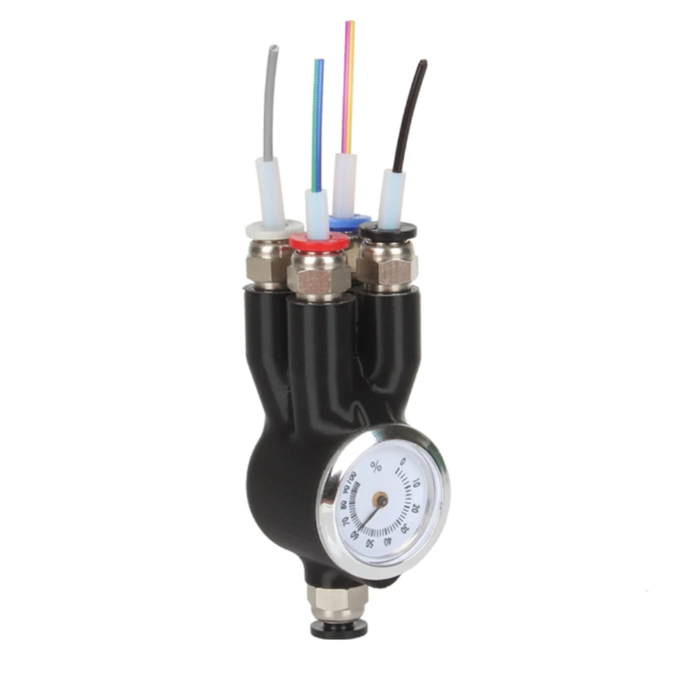 Goodprice 4-in-1 AMS Feed Pipe Adapter for Bambu Lab X1C P1P A1/A1 Mini Five-Way Feed Port PTFE Connector for Bambu Lab AMS