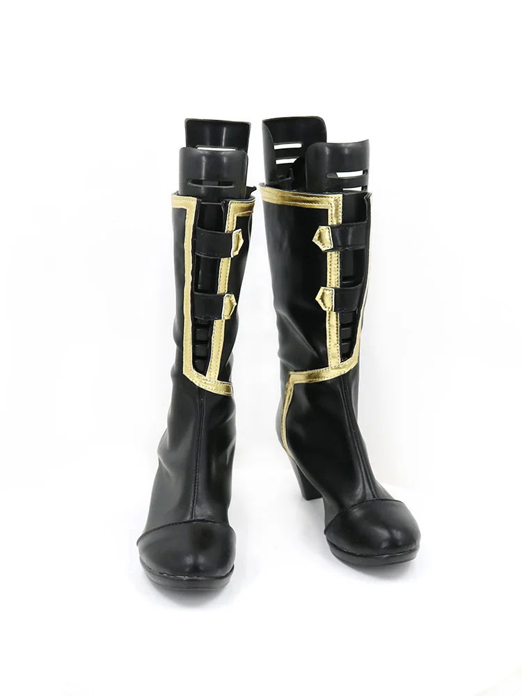 Sepatu Cosplay Derby Narita Brian, sepatu bot Cosplay hitam Halloween