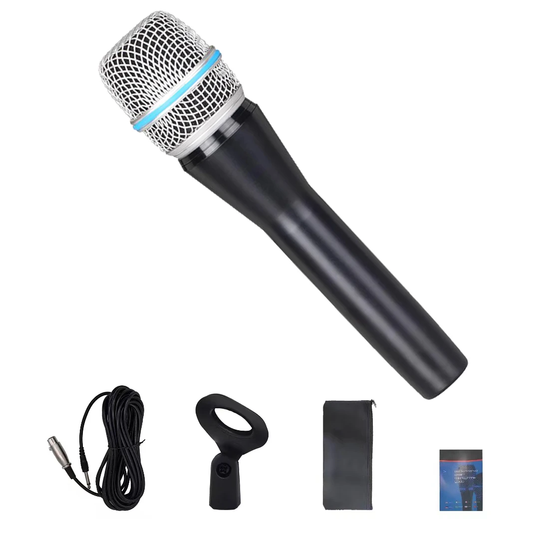 New M57 Dynamic Handheld Wired Microphone with Bag Clip Stage Performance Karaoke Live Vocals 57A