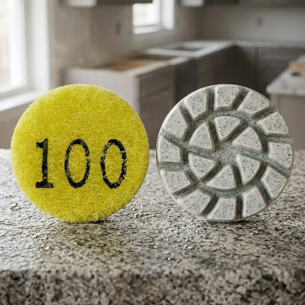 1 inch Polymer Sponge Grinding Disc for Marble for granite Concrete Quartz Preparation and Sequential Polishing Performance