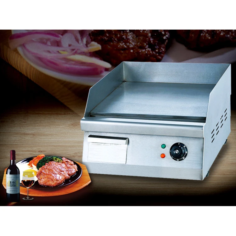 Commerical Kitchen Stainless Steel Fried Rice Beefsteak Electric Flat Plate Gas Pancake Griddle