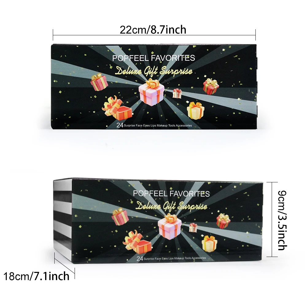 مجموعة هدايا المكياج النسائية من POPFEEL - مجموعة مكياج مفاجئة مع منتجات الوجه والعين والشفاه وفرش المكياج ومناديل مزيل المكياج. #6