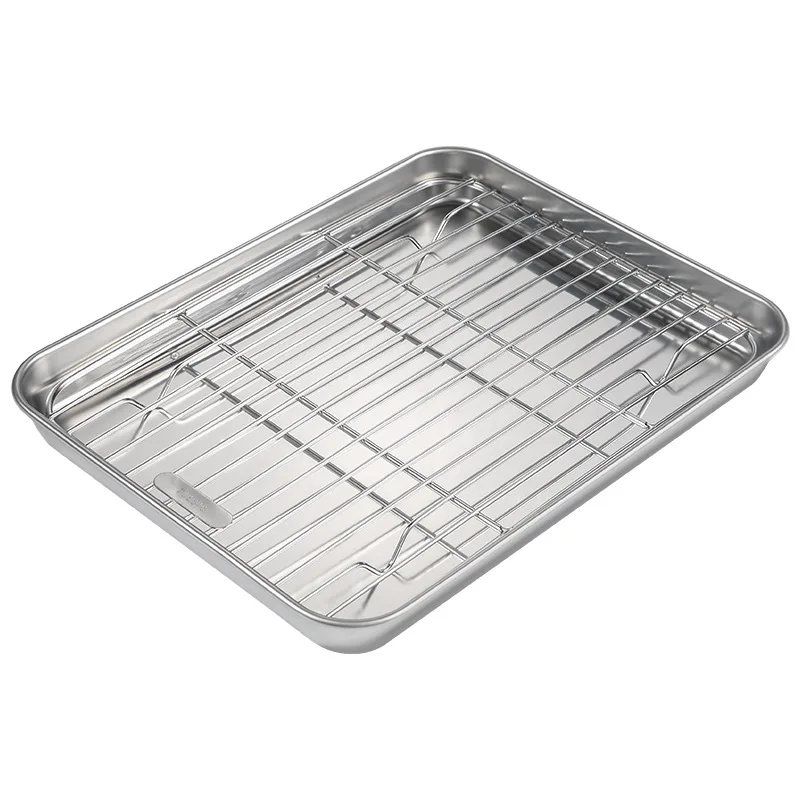 Stainless Steel Grid Cake Baking Stand Pastry Pizza Bread Cooling Rack Tray Non-stick Cookie Pies Food Shelf Kitchen Accessories