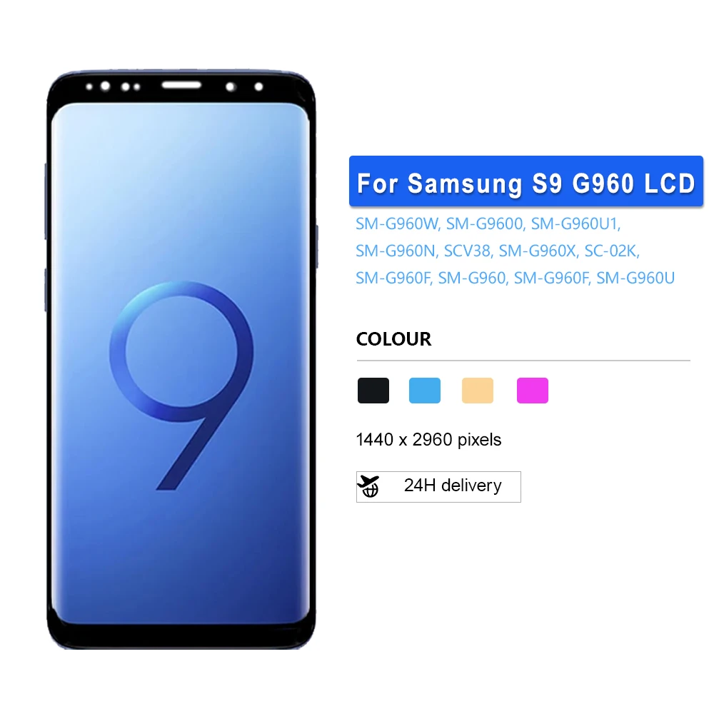 OLED LCD For Samsung Galaxy S9 LCD Touch Screen Digitizer Assembly Replacement For Samsung S9 G960F G960 G960U G960W G960N LCD