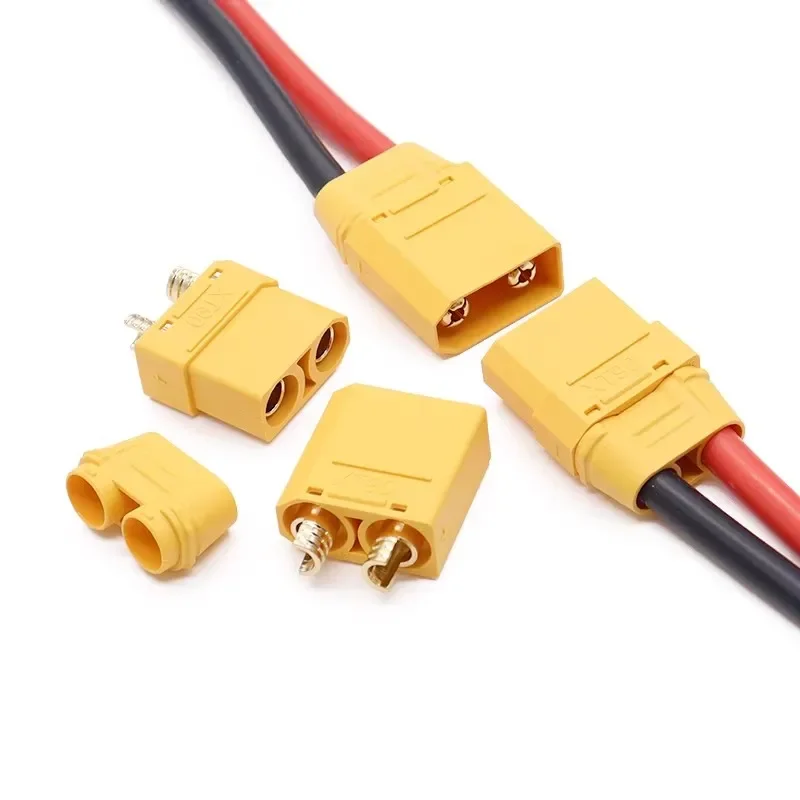 XT90 Plug Male Female Connector Adapter with Sheath XT-90 Welding Terminal for RC Lipo Drone Wire Cable Connector Power Plugs