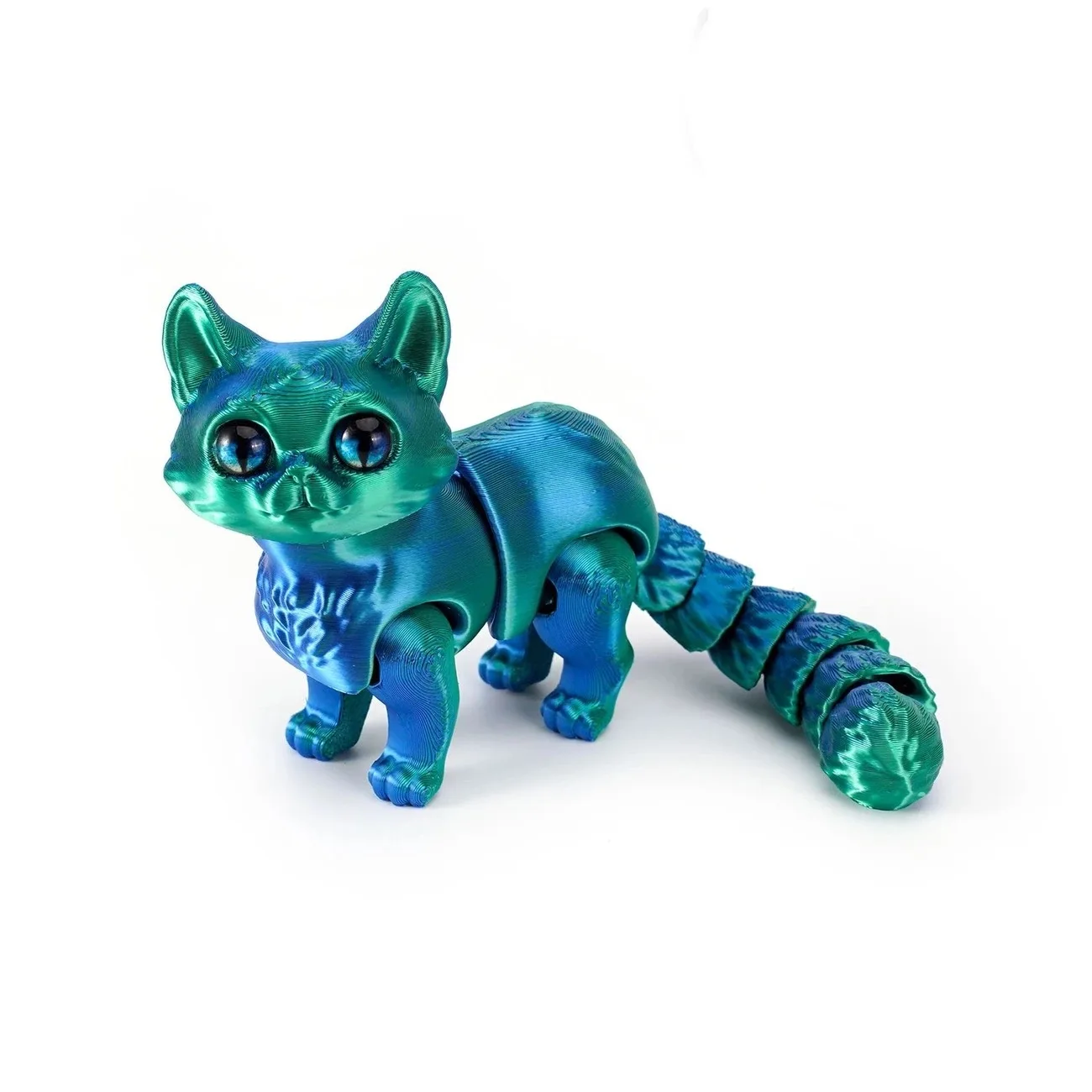6,3/4,72 Zoll 3D-gedruckte süße Katzen bewegliches Gelenk Zappelspielzeug Stressabbau Dekompression Desktop Ornament Kinderspielzeug für Kinder Geschenk – Detail 8