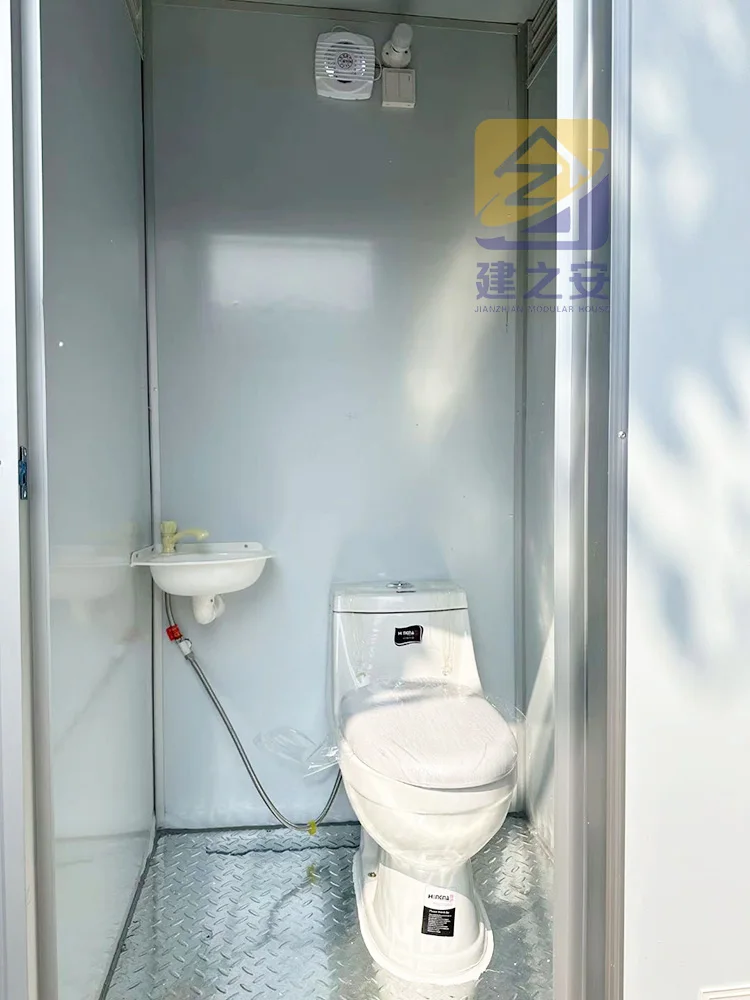 Prefab Portable Toilet Mobile Bathroom Cabin Tiny Home Restroom Camping Shower Room Seat Squat Toilet