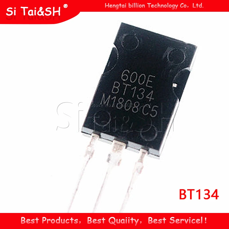Si Tai & SH 10 قطعة BT134-600E BT134 BT134-600 600V 4A Triacs RAIL TRIAC SOT-82 نظام البيانات الأصلي الجديد