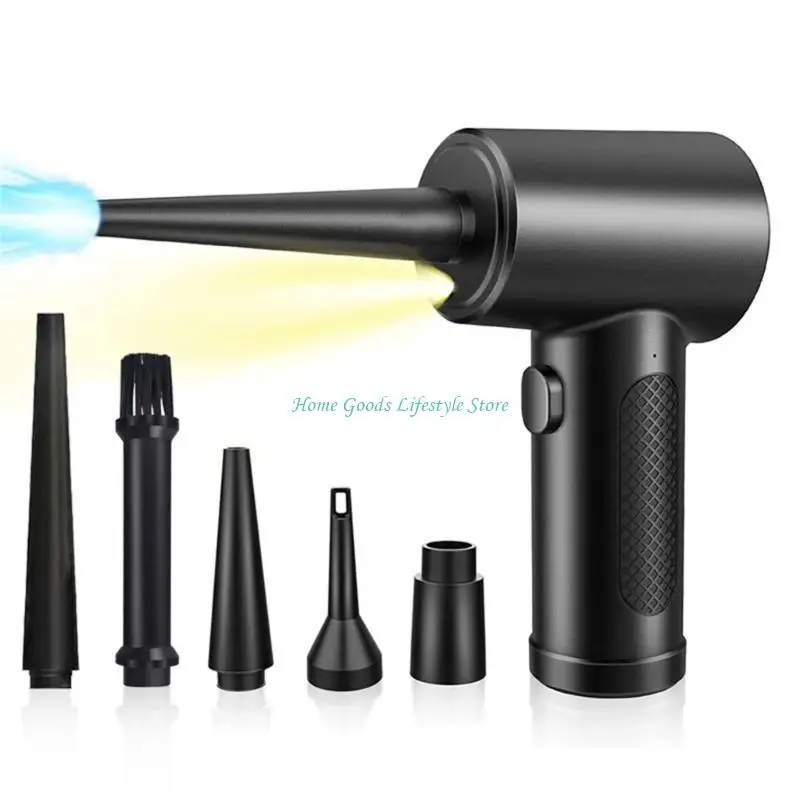 

E74E Compressed Air Duster 50000RPM Electric Air Duster with LED Light for Keyboard