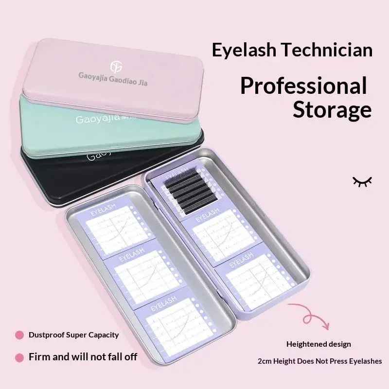 【A】1 Set Storage Box Eyelash Grafting Table Display Box Pallet For Individual Suspended Magnetic Sheets Eyelash Protection Box