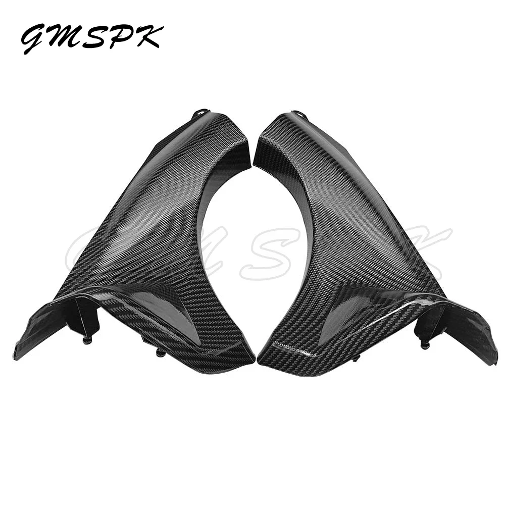 2pcs Motorcycle ABS Carbon Fiber Pattern Fairing Panel Infill Air Duct Side Cover Fit for Kawasaki Ninja ZX6R ZX6 2007 2008